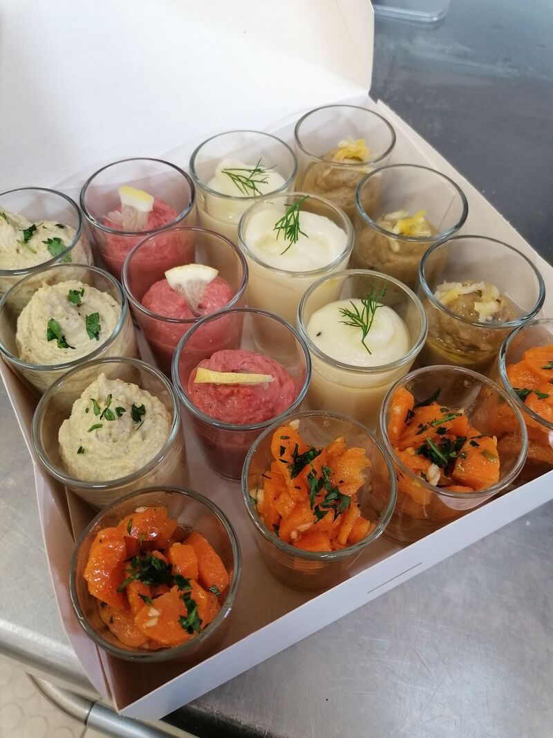 assortiment de verrines