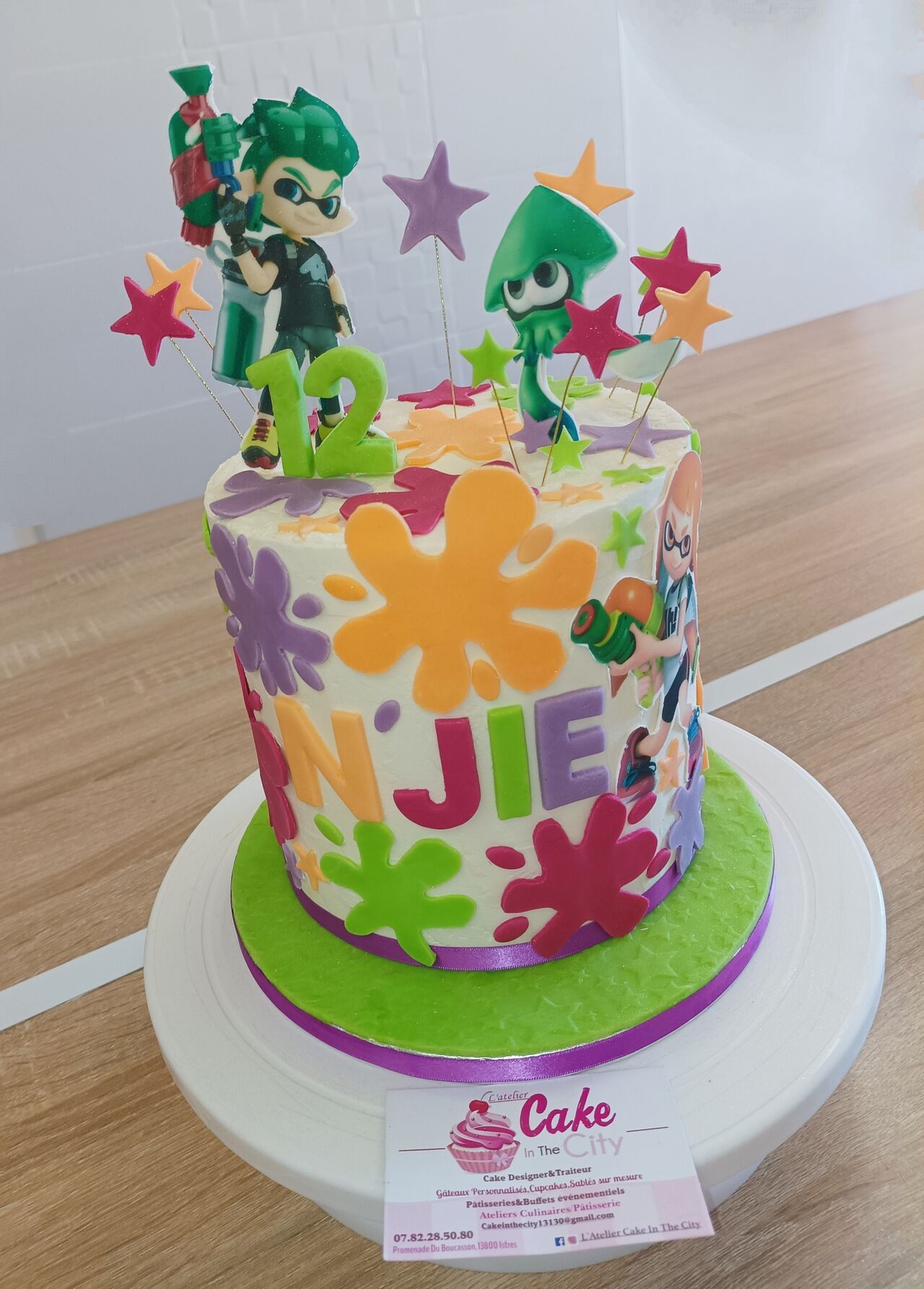 Gâteau thème Splatoon