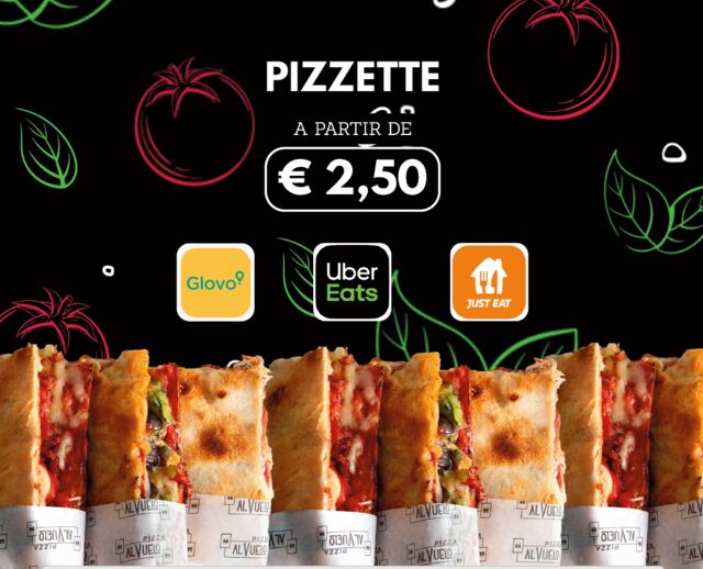 Pizzetas a partir de € 2.5