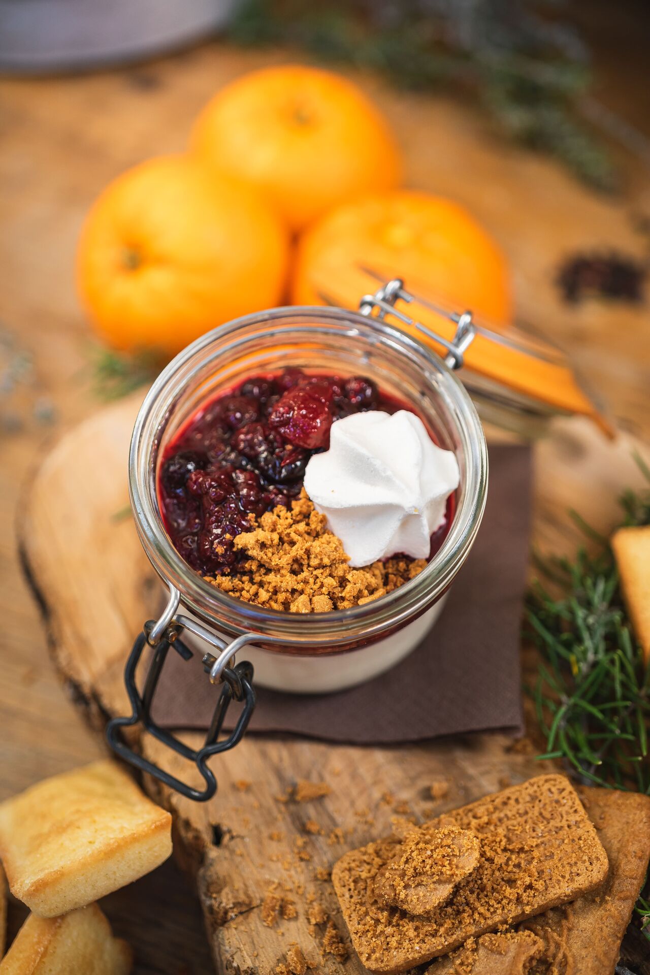 Pannacotta aux fruits rouge