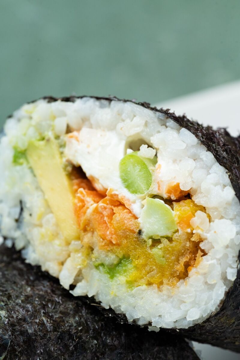 Sushirrito de langostino