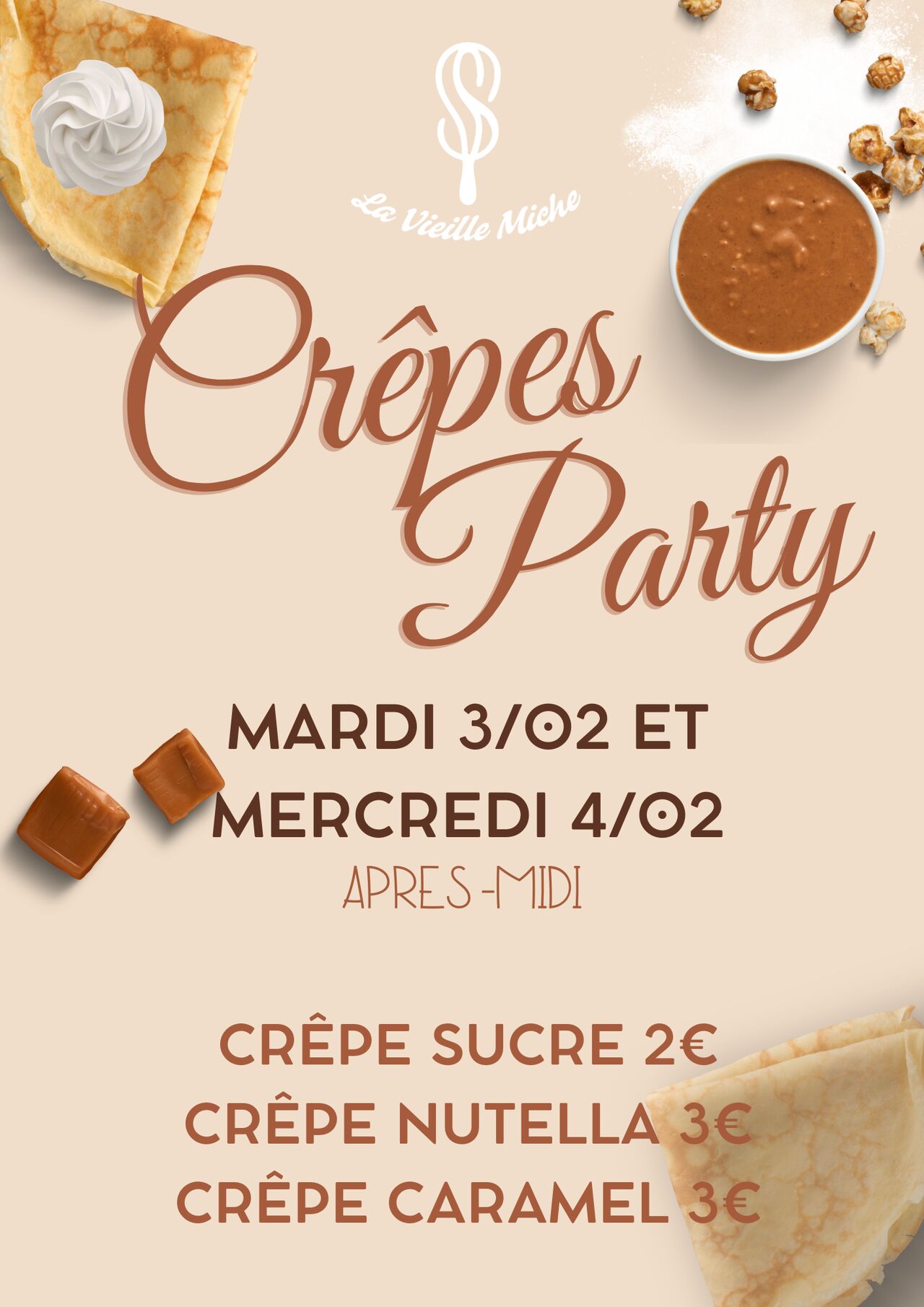 Vente de crêpes