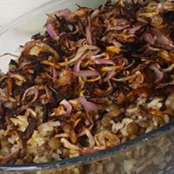 Nos préparations sur commande / Lentilles et riz / Mdardra