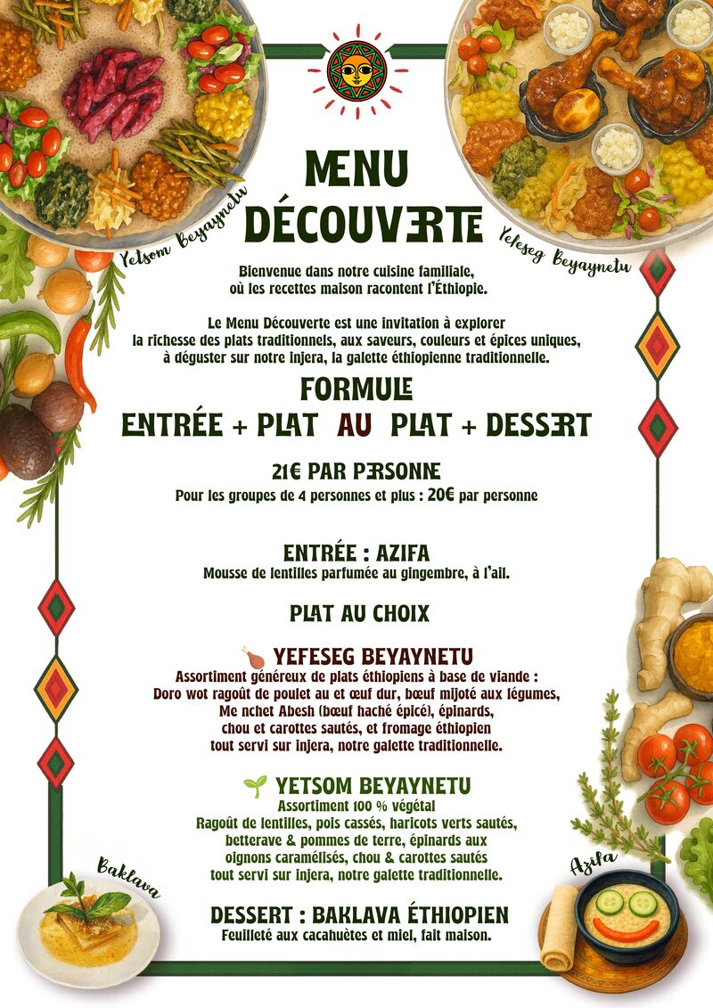 MENU DECOUVERTE