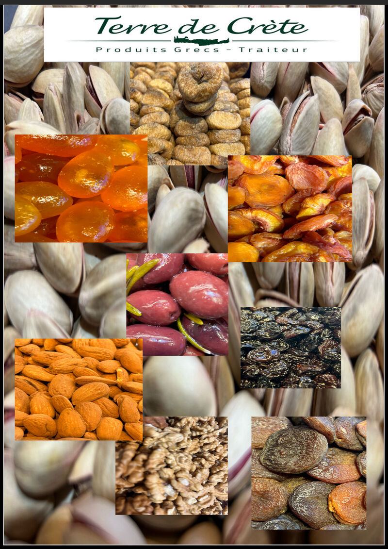 Fruits secs et olives 