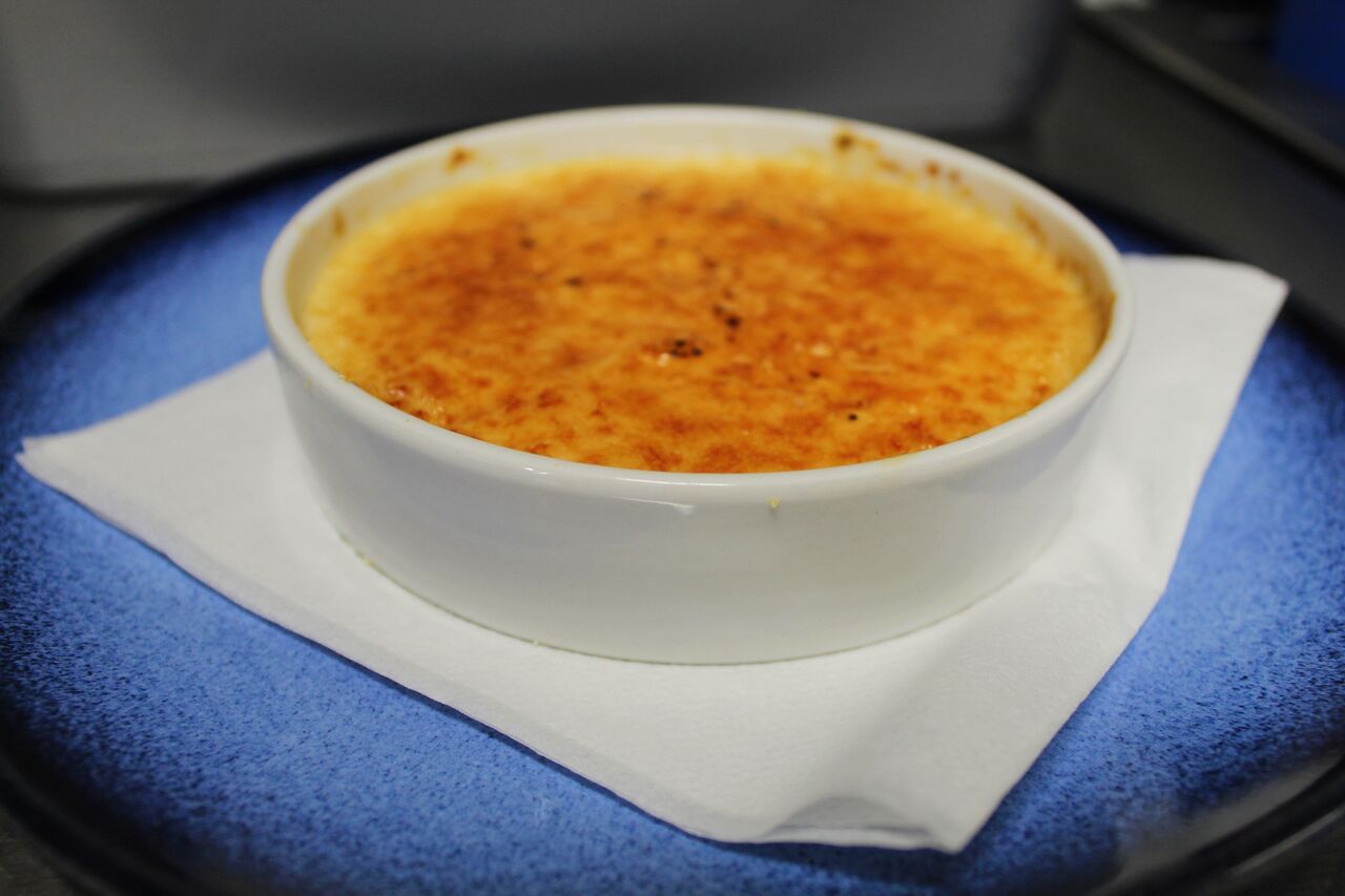 Crème brûlée à la chartreuse