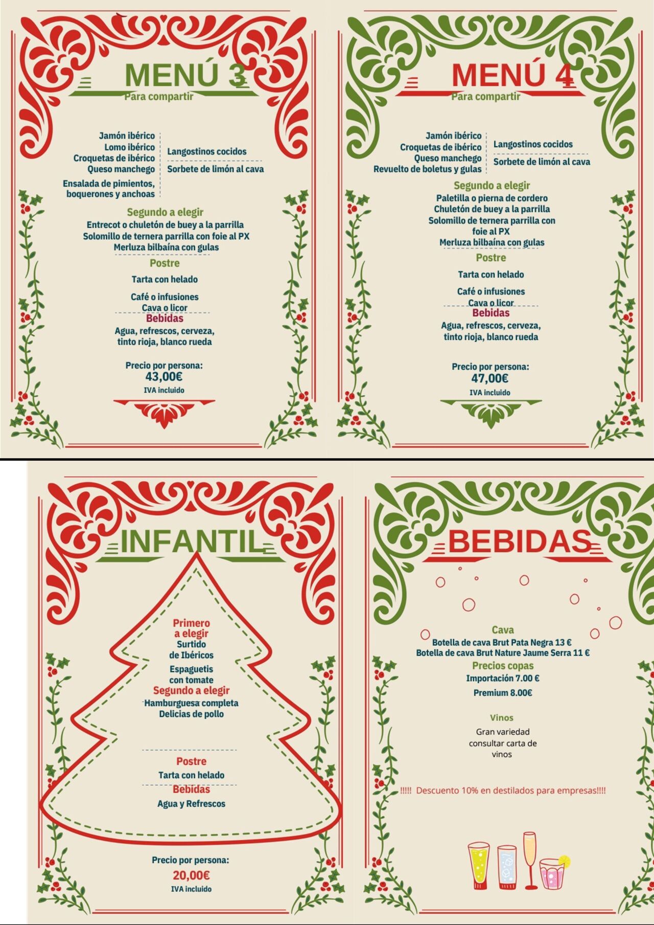 MENU NAVIDAD EVENTOS