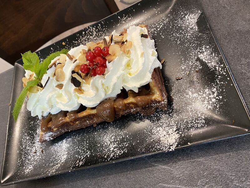 gaufre chocolat chantilly