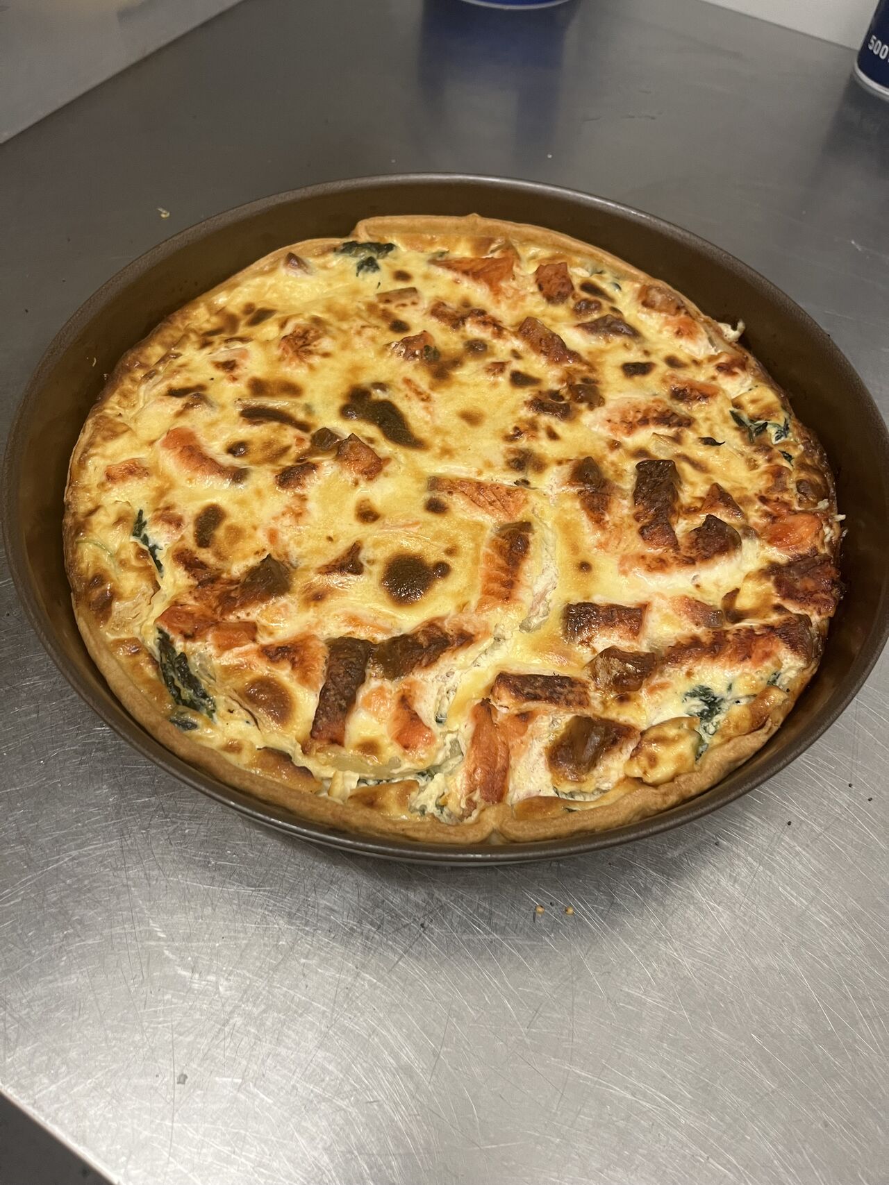 Quiche saumon épinards