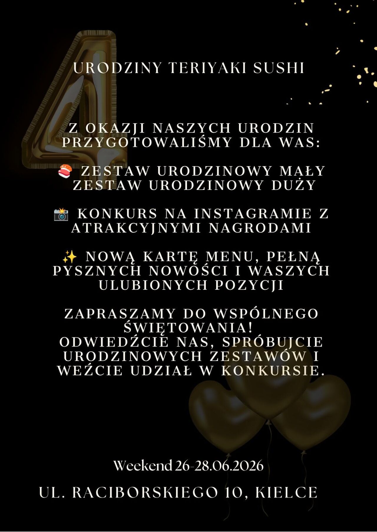 4 URODZINY SUSHI