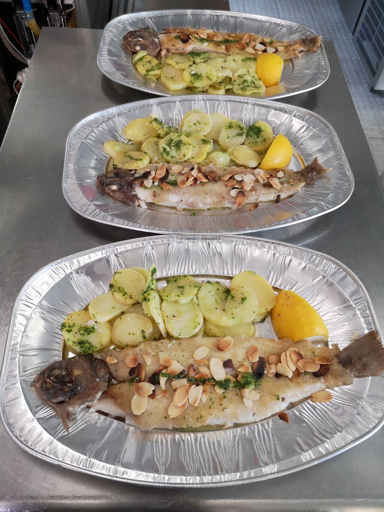 Soles Meunières pommes vapeurs
