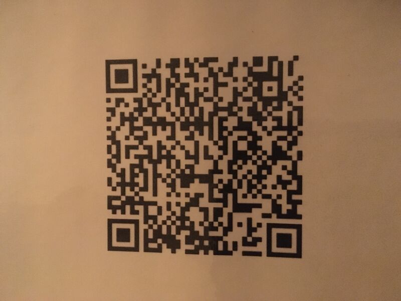 QR Code für unsere leckere Speisekarte. 