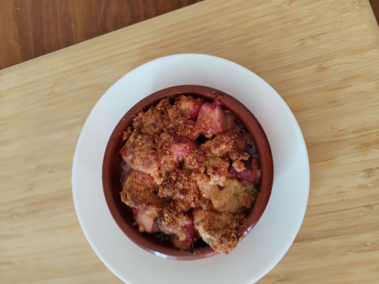 Crumble aux fraises