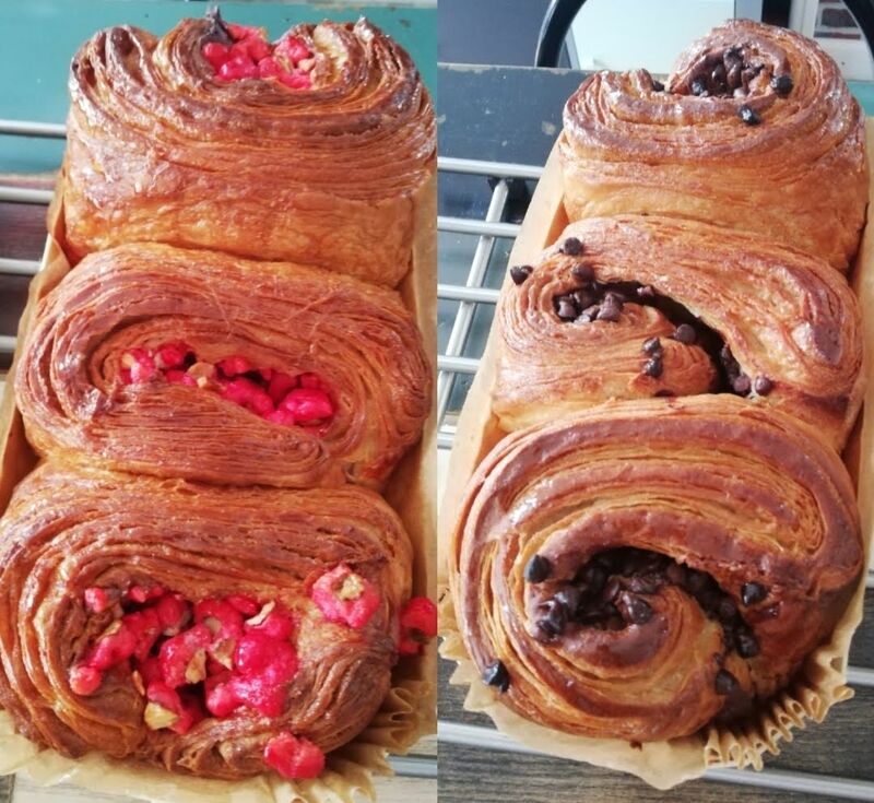 Brioche feuilletée aux pralines roses ou aux pépites de chocolat