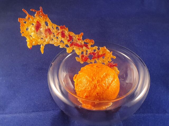 Sorbete de salmorejo