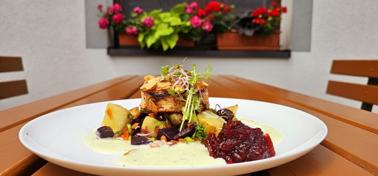 Gratinovaný kozí sýr