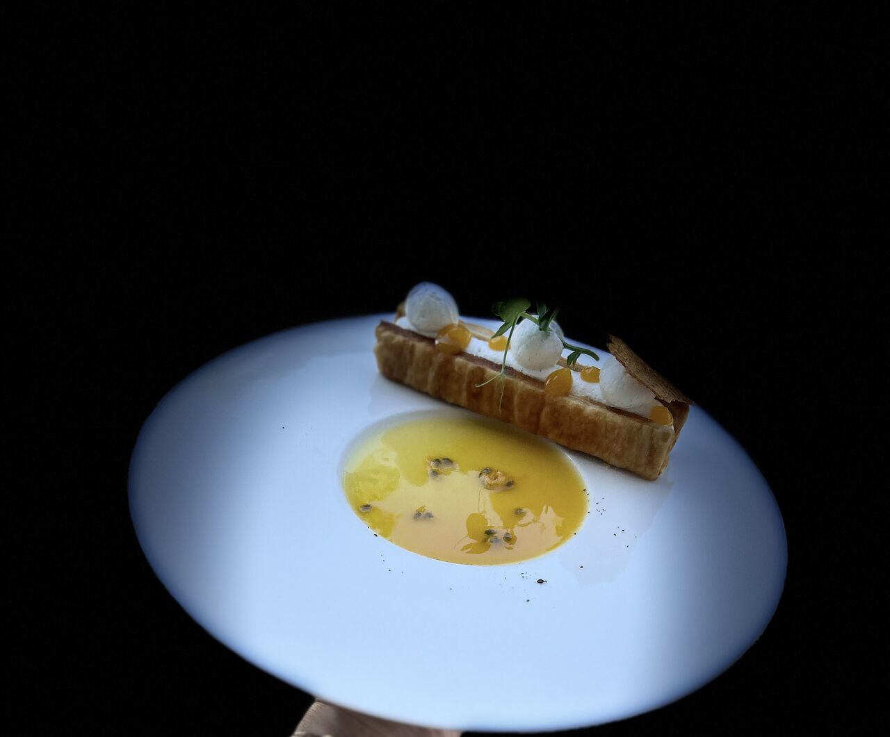 Millefeuille vanille mangue