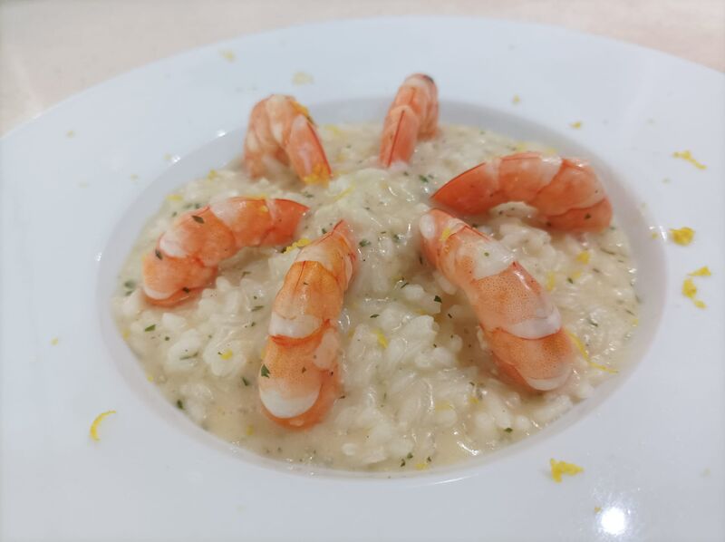 Risoto camarão