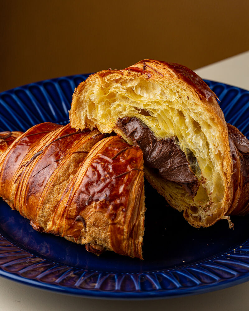 Croissant folhado de nutella