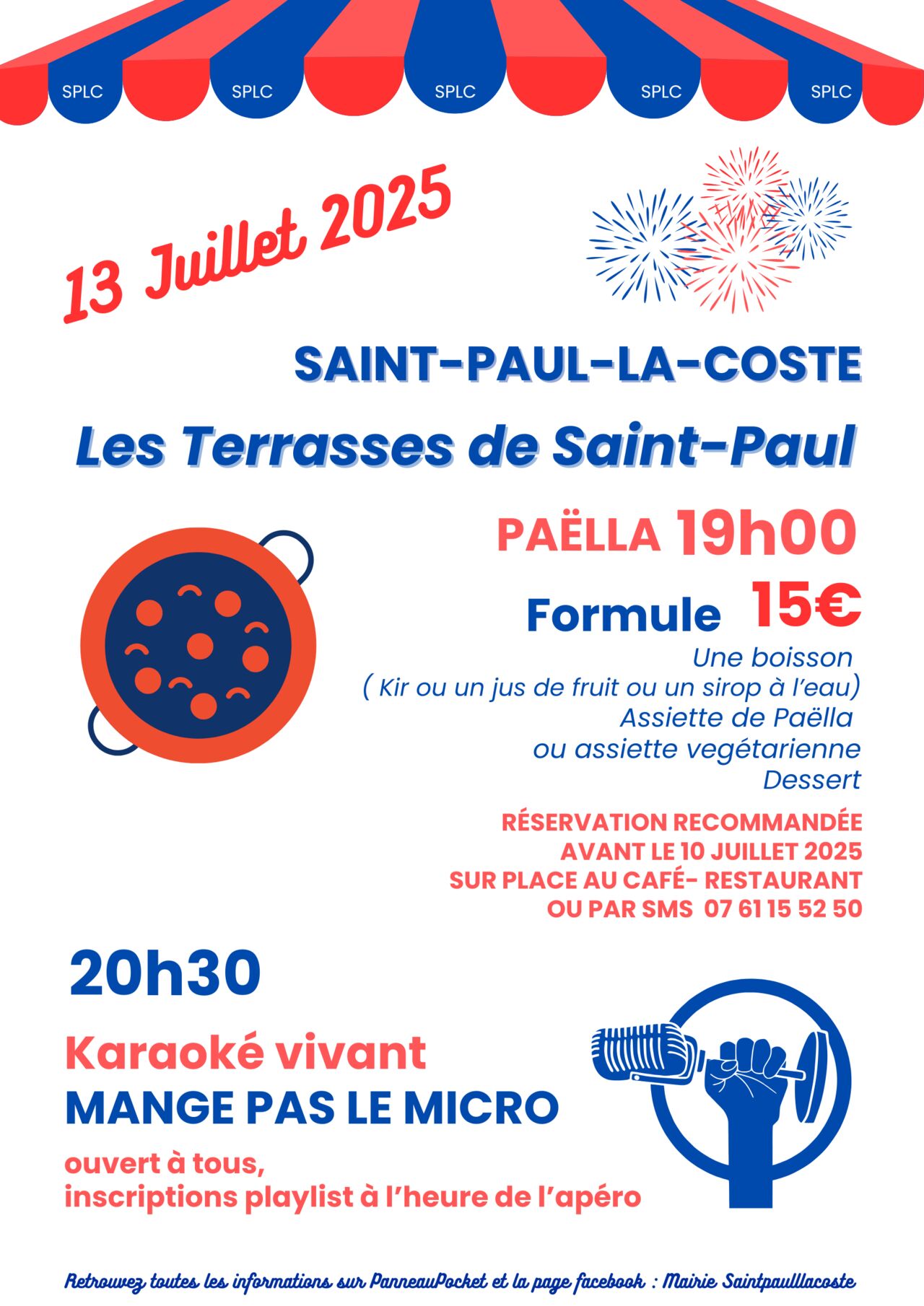 Soirée MANGE (LA PAËLLA) PAS LE MICRO