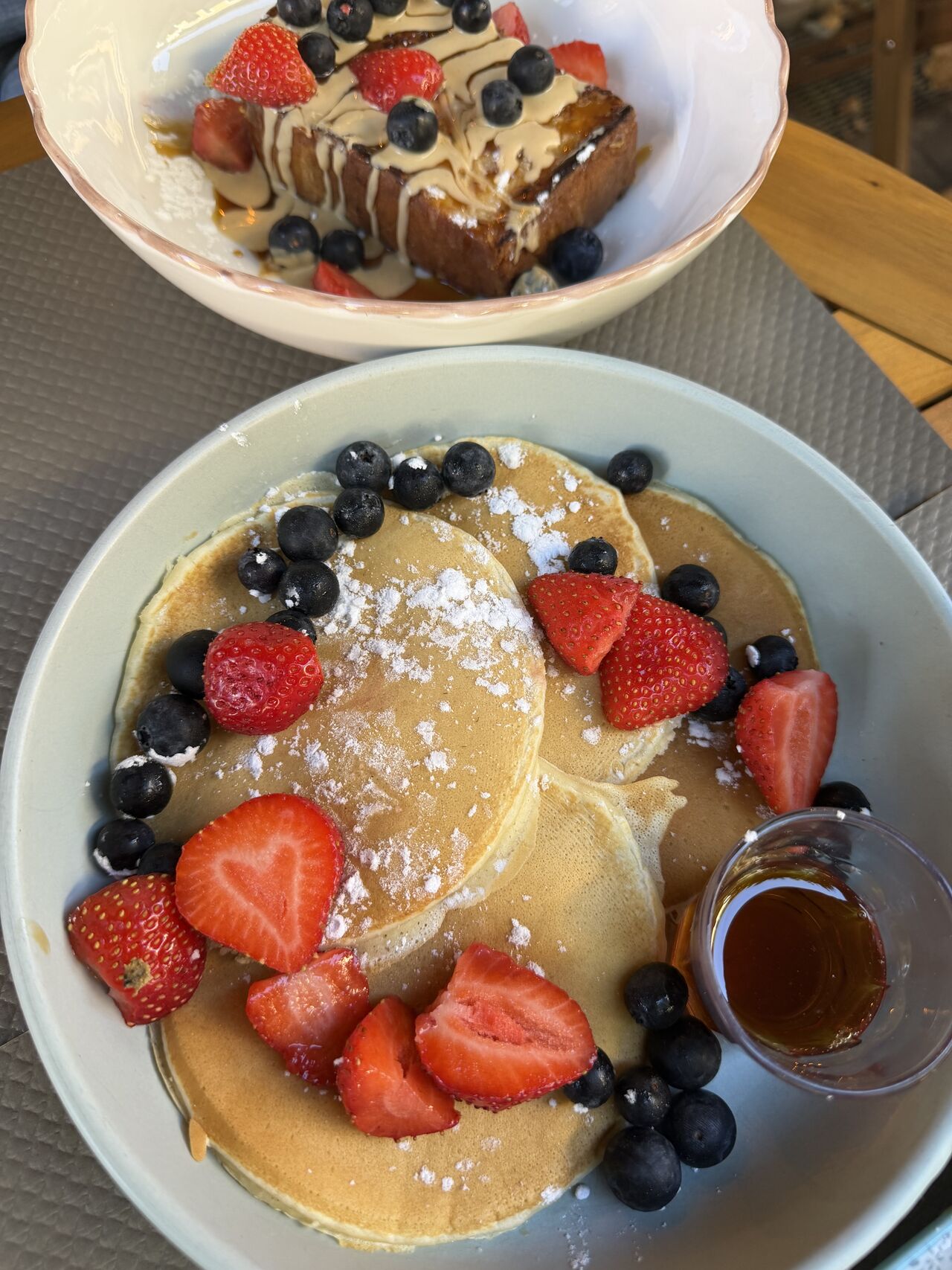 Pancakes et brioches sucrées 