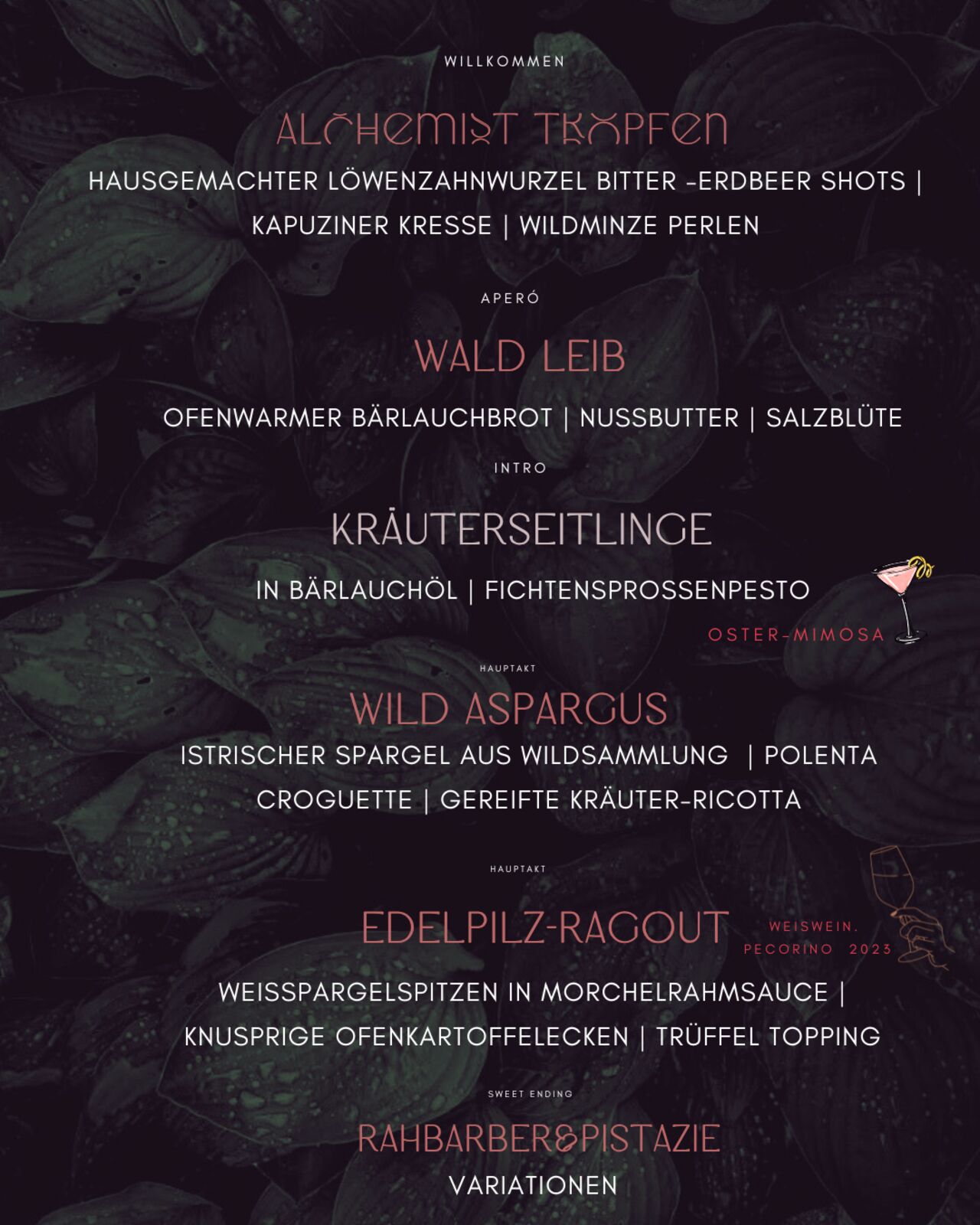 Wild simphony-Ostermenü