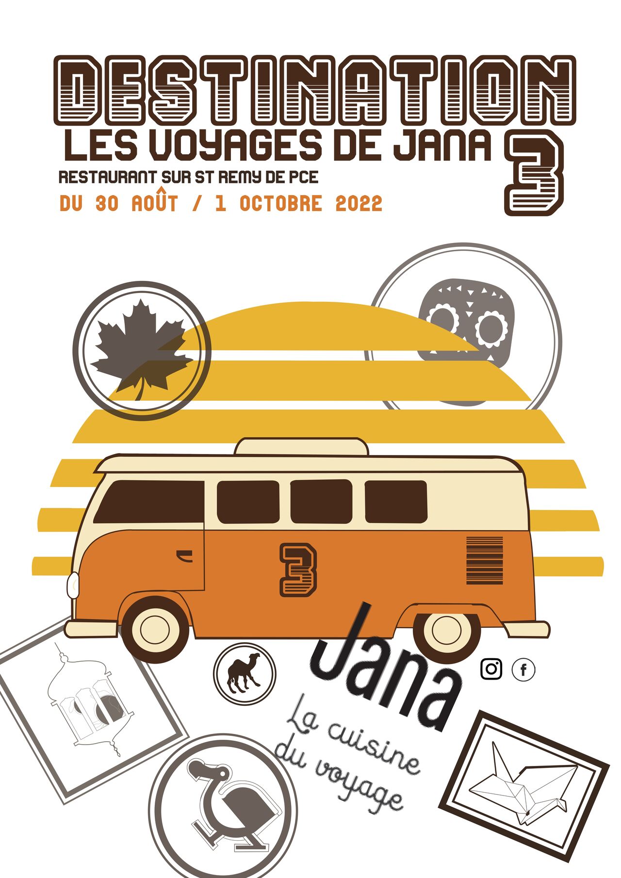 Les Voyages de Jana 3 du 30 août au 1 octobre 2022