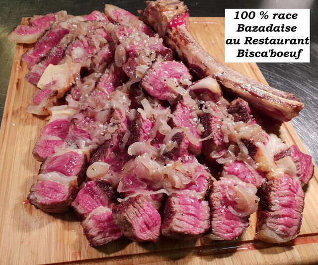 Côte de bœuf de race Bazadaise 