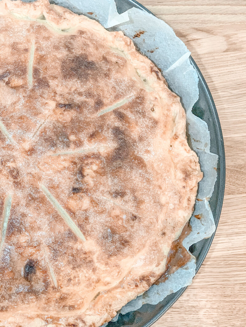 Apple pie traditionnelle américaine.