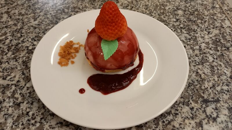 Entremet à la fraise