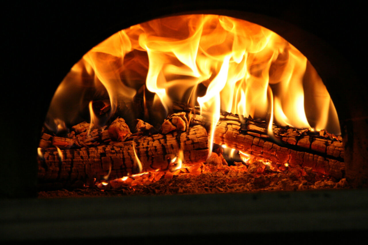 Pizzas cuites au feu de bois