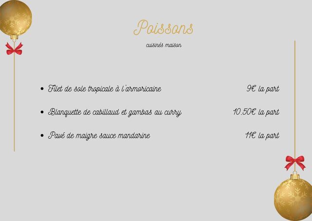 POISSONS CUISINES NOEL 2023