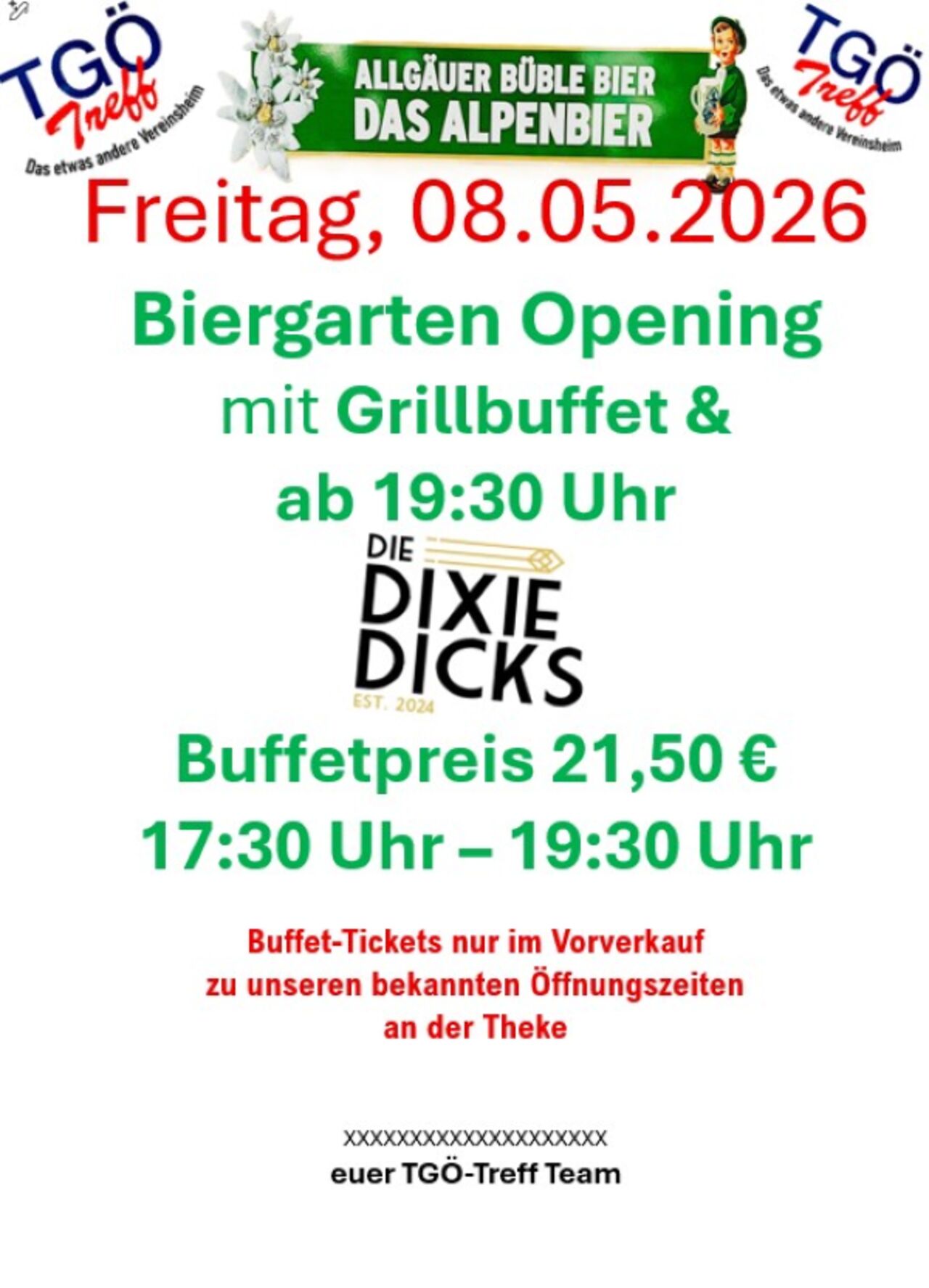 Biergarten Opening 2026