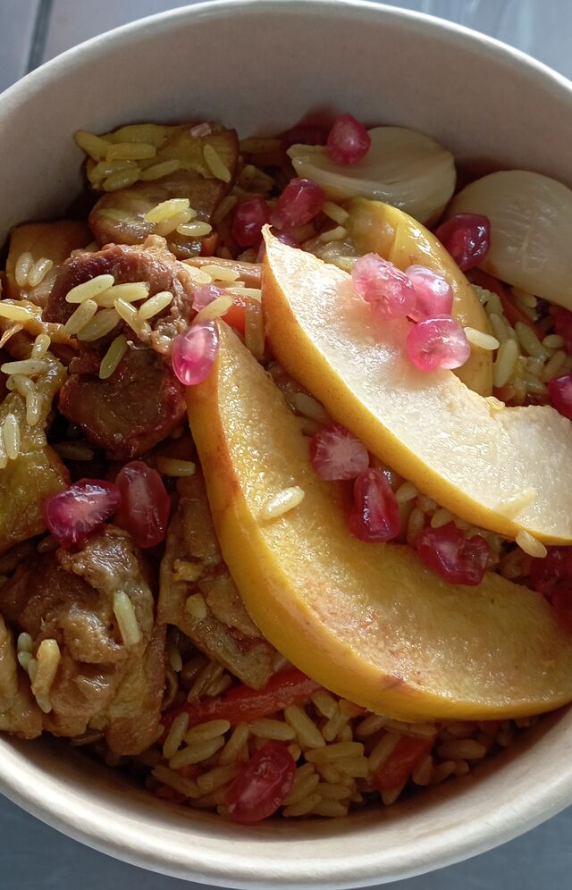 Plov ouzbek au poulet