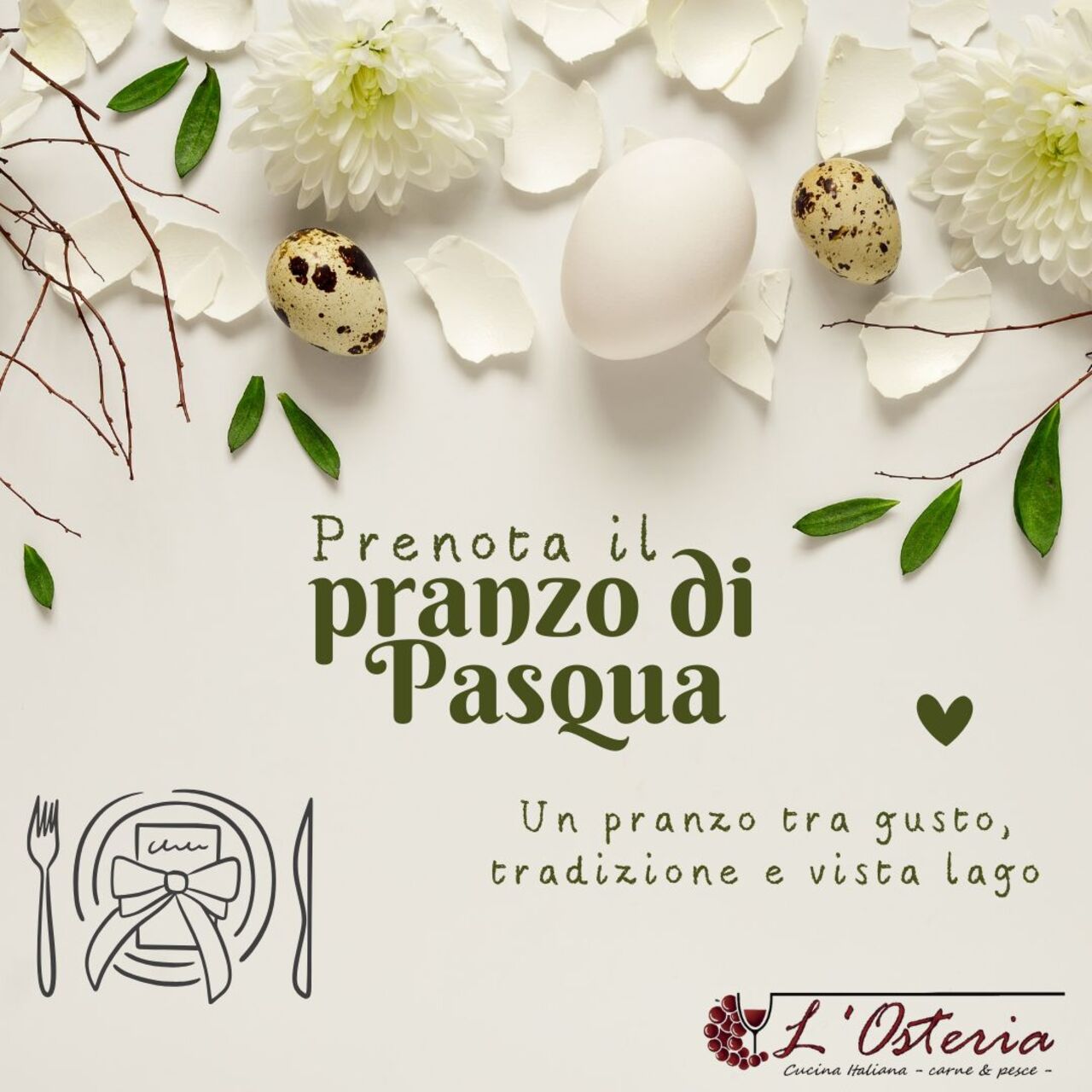 Aperti per Pasqua e Pasquetta!