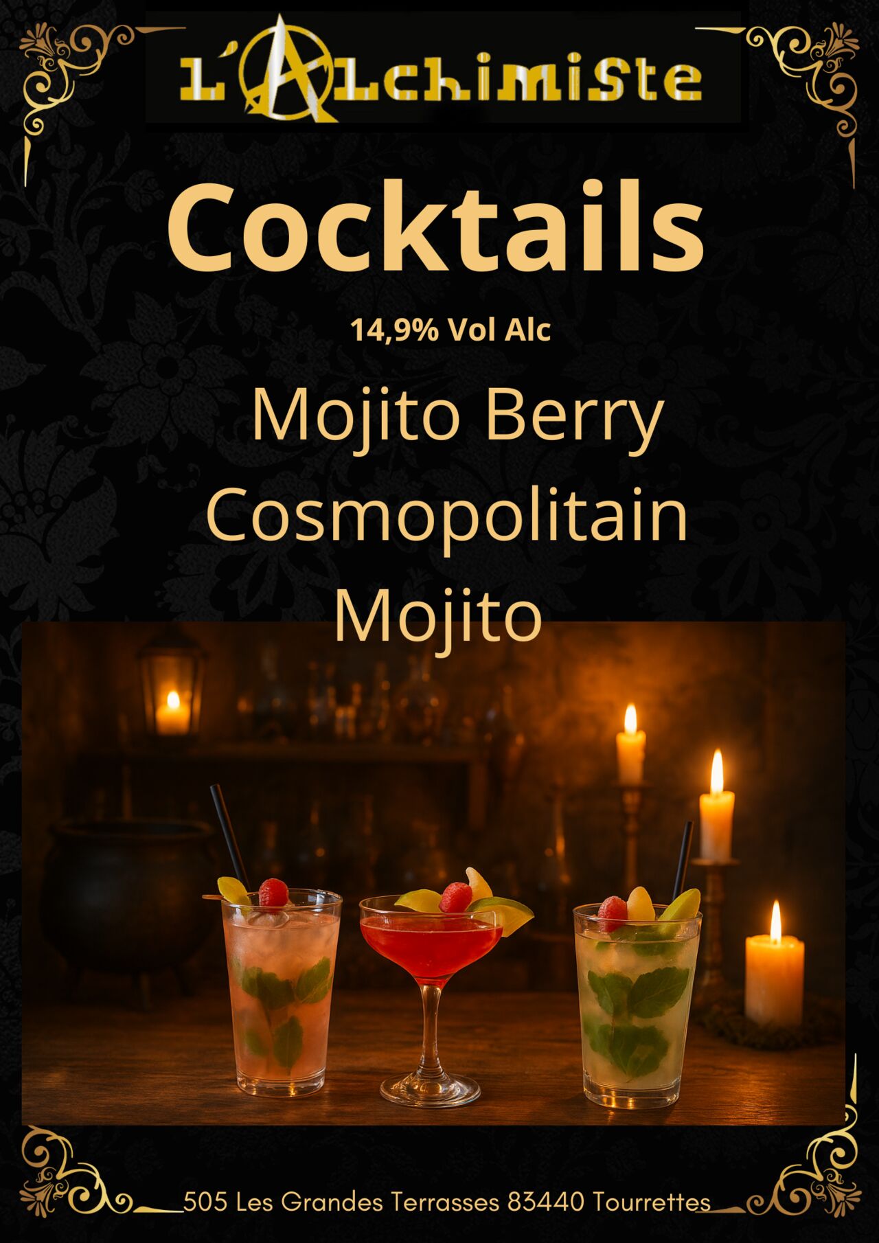 COCKTAILS 14.9% Vol Alcool