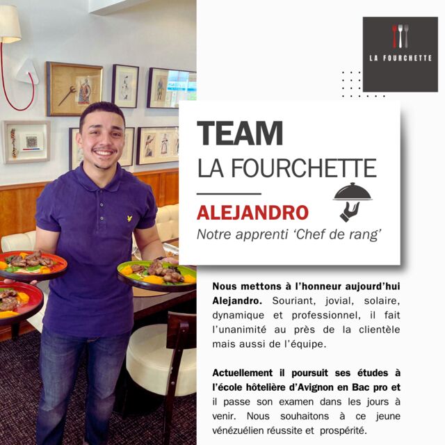 TEAM - Alejandro - Apprenti Chef de rang