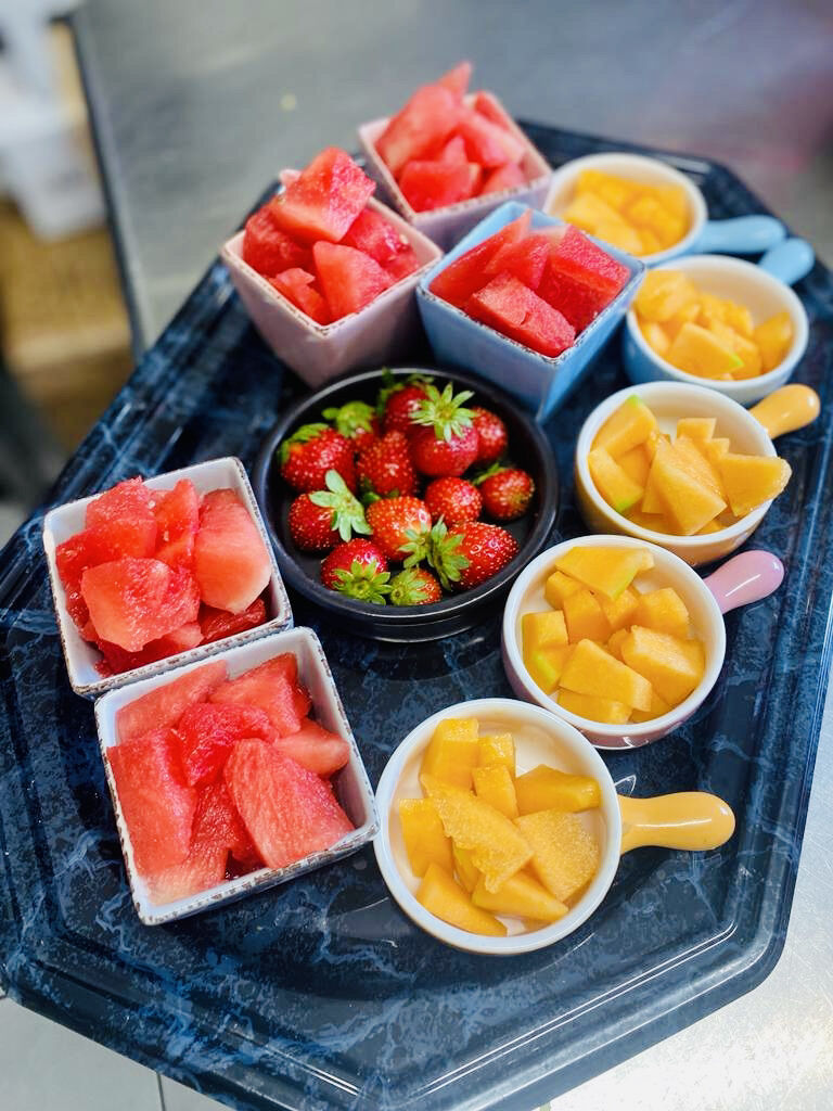 Plateaux de fruits pour un brunch