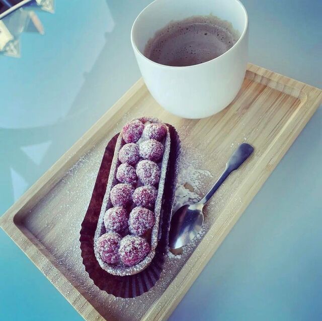 #cappuccino#tarteletteframboise#