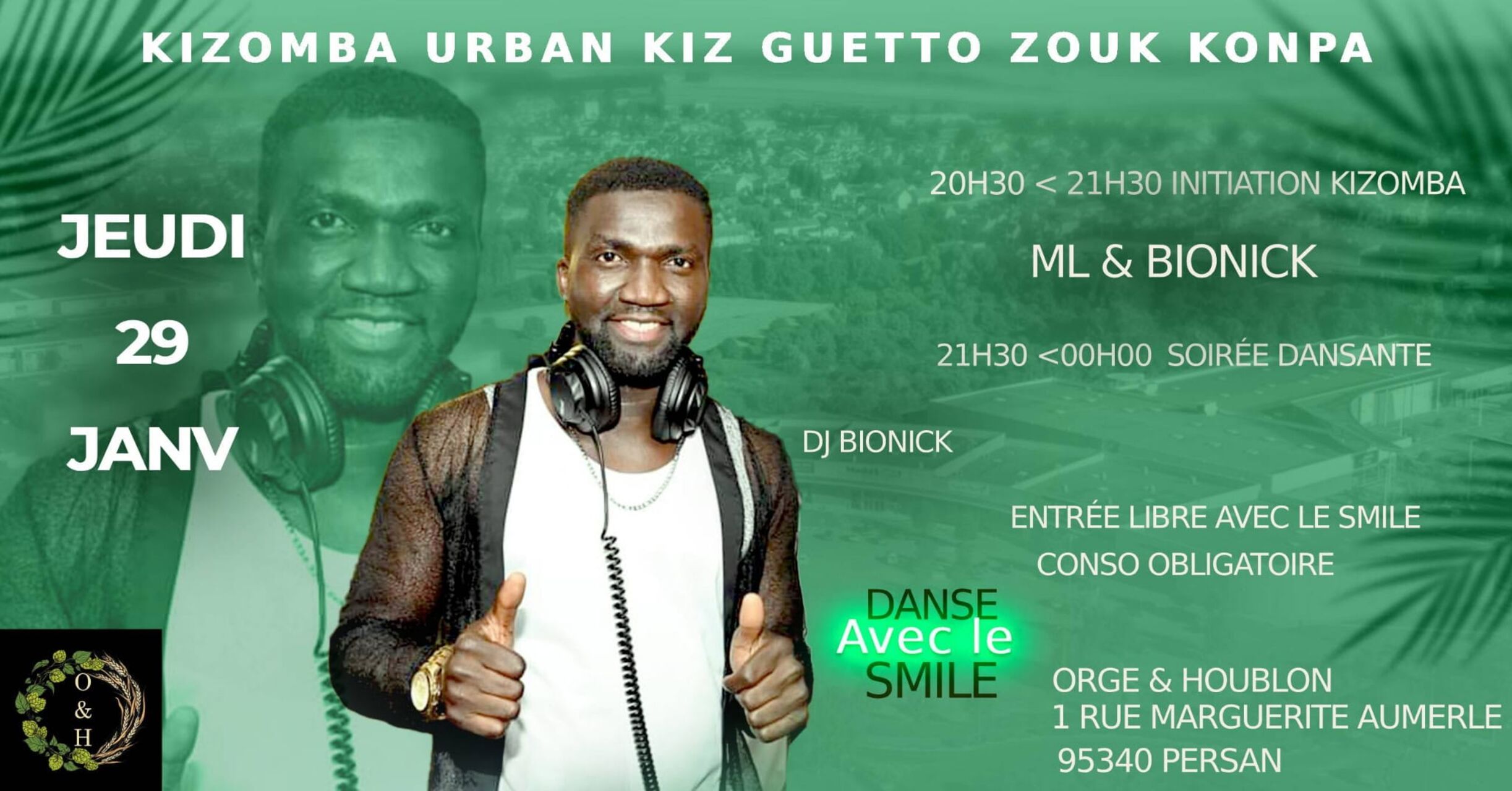 Soirée danse latine jeudi 29 janvier à 20h30