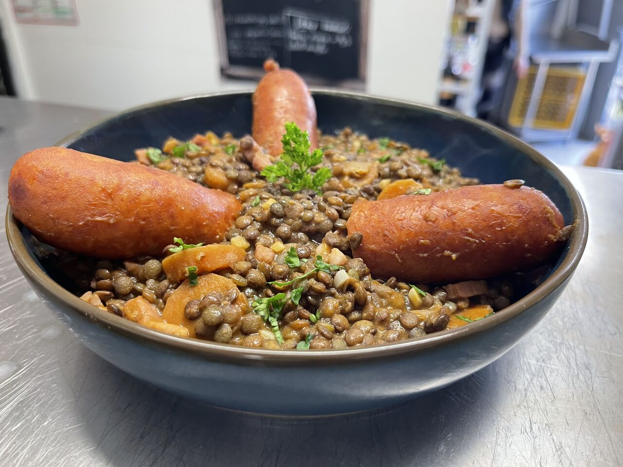Saucisses lentille