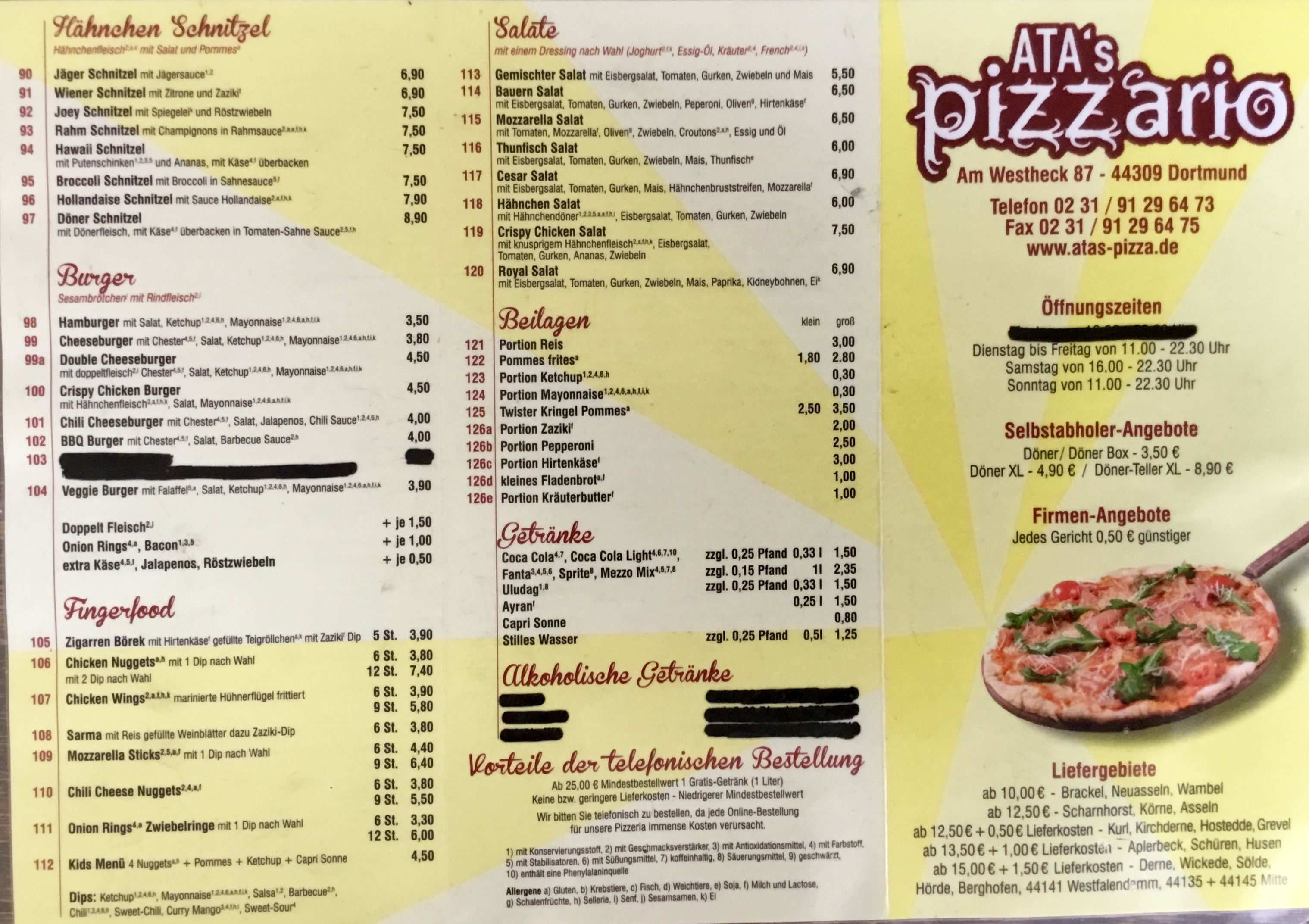 ATAs Pizzario - Imbiss Dortmund | Amerikanische, Deutsche, Italienische,  Orientalische & Türkische Küche in meiner Nähe | Jetzt reservieren