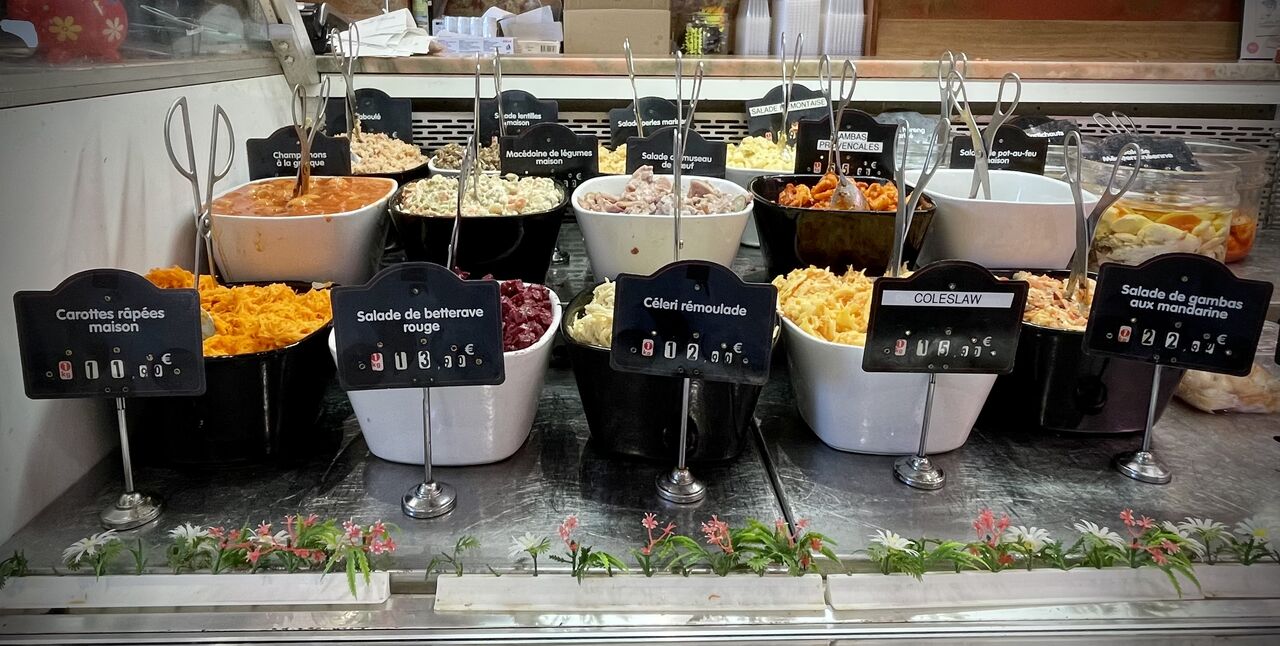 Un large choix de crudités pour vos entrées 