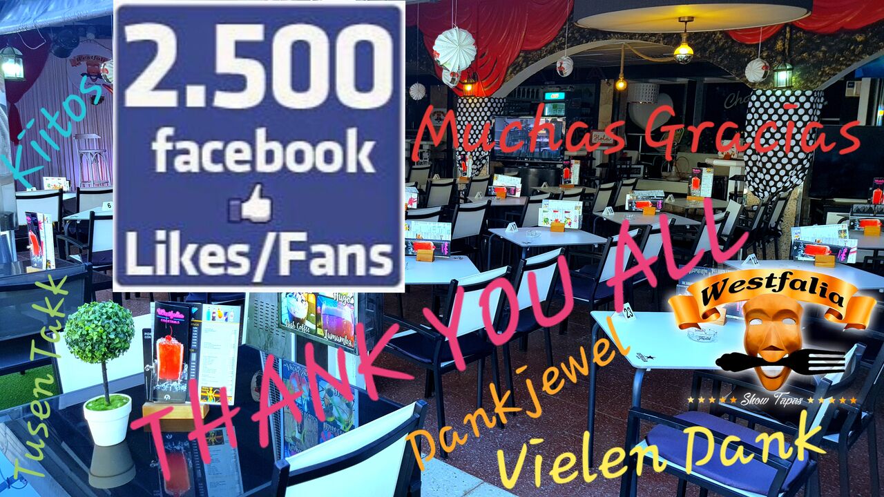 More than 2.500 likes/Fans
Más de 2.500 Me Gusta en Facebook