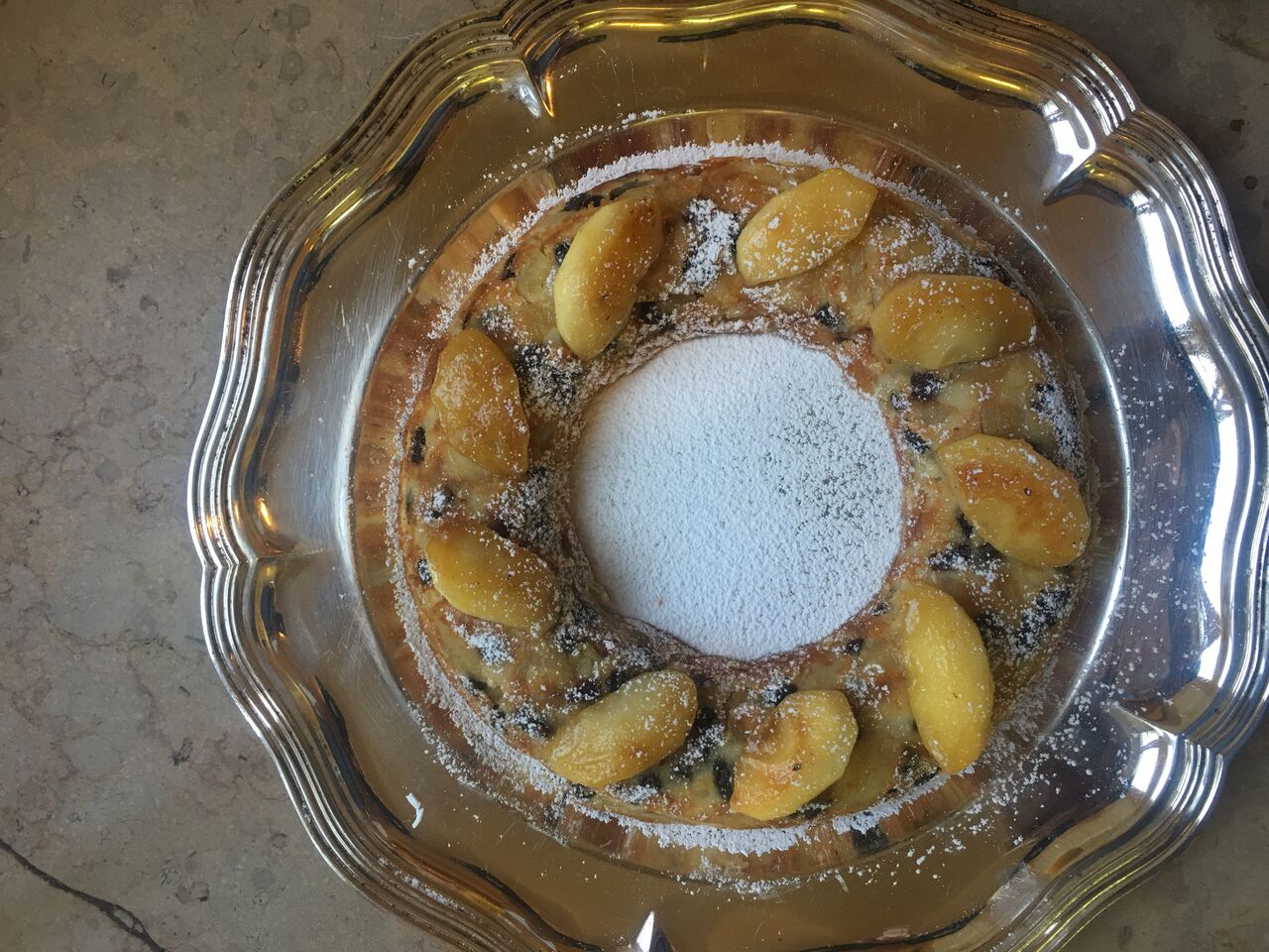 Le pommé tiède Sauce au Calvados