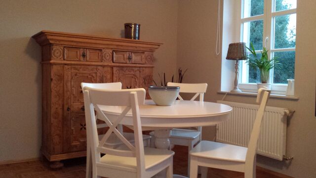 Essecke im Wohnzimmer