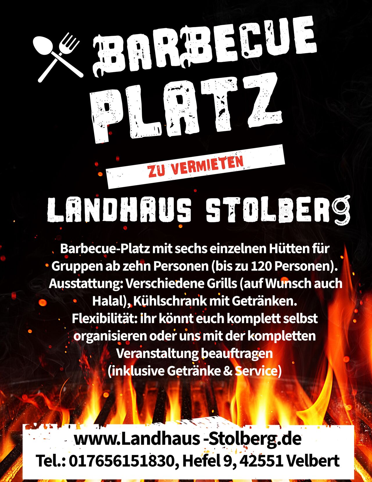 Mietet Euren BBQ-Platz