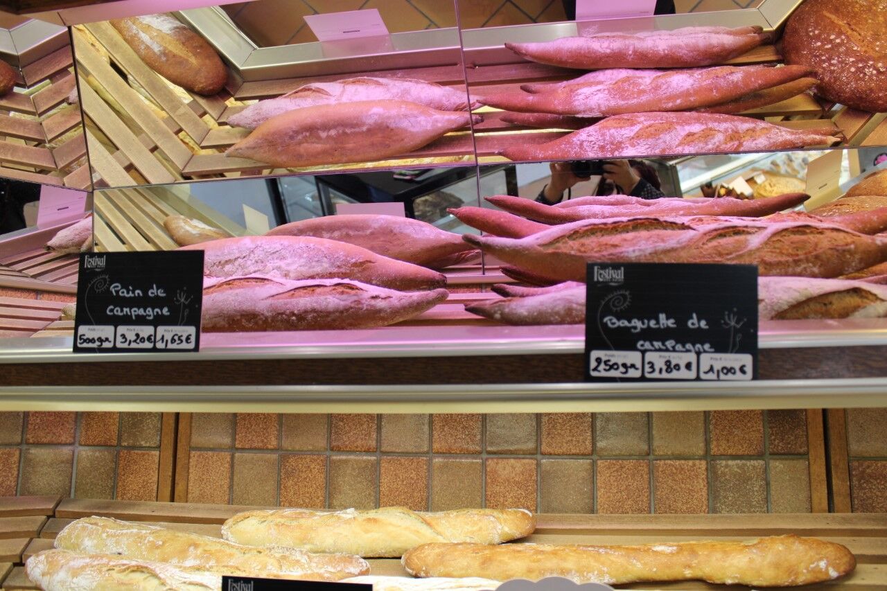 Pain et baguette de campagne