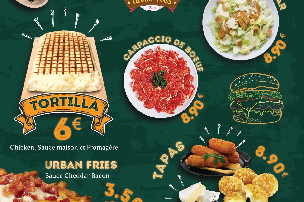 Menu entrée et tapas