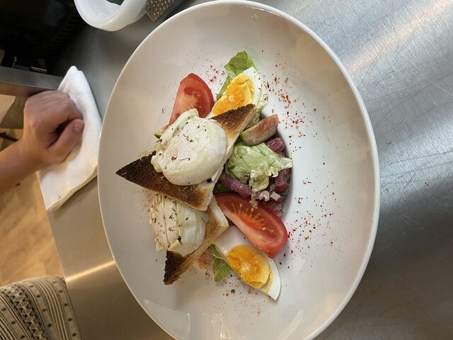 la salade de chèvre à la façon du cheffe 